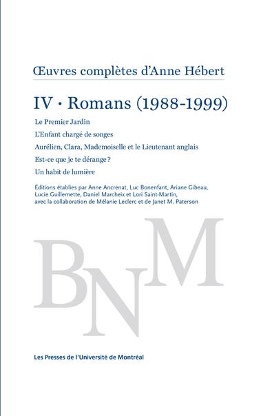 Œuvres complètes d'Anne Hébert, v. 4 : Romans, t. 03
